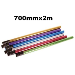 Paper Gift Wrap 700mmx2m Metallic Rolls - assorted